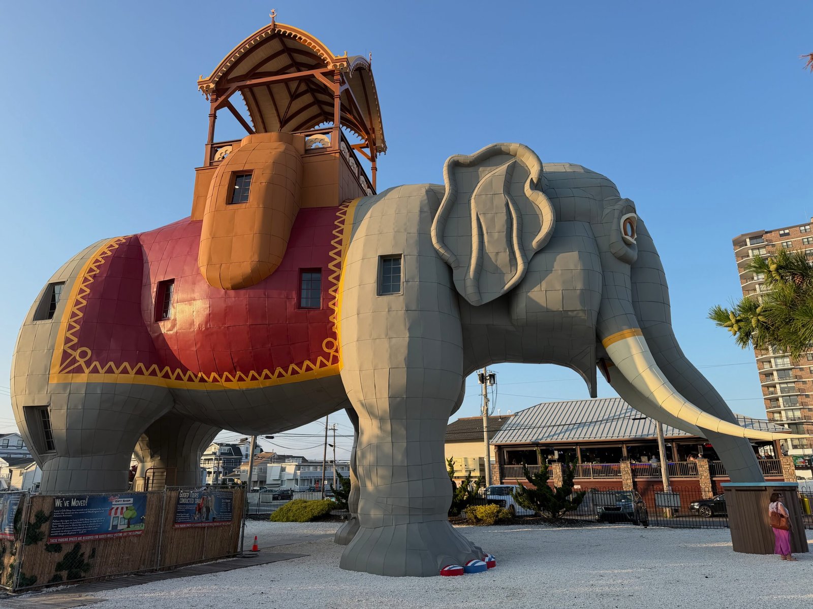 Lucy the Elephant near the beach in Margate, New Jersey.