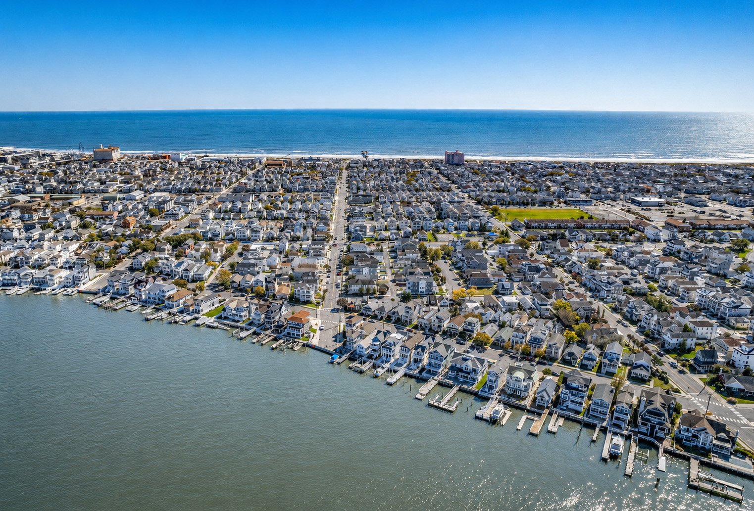 Aerial view of Ocean City New Jersey